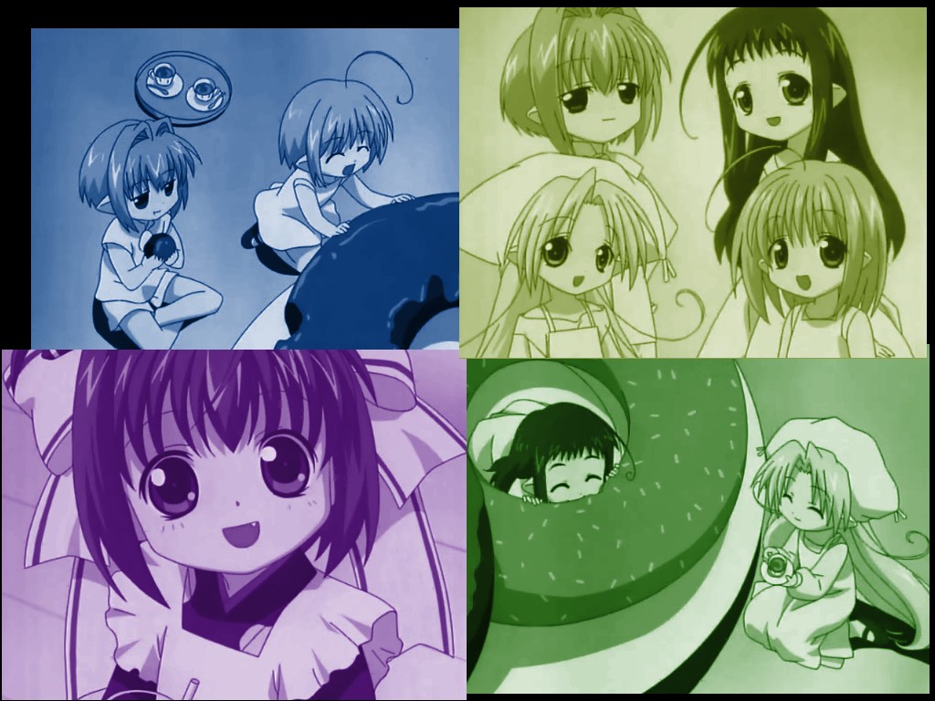 Colorized Bottle Fairy Collage