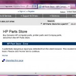 Not entering a valid part number is not a crime.