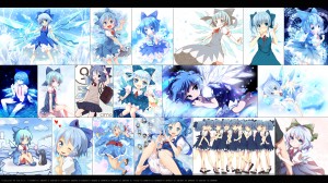 Cirno Pixiv Collage (Widescreen)